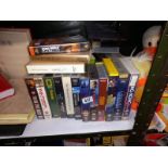 A mixed lot of VHS tapes