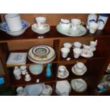 Five shelves of assorted collectable ceramics. COLLECT ONLY.