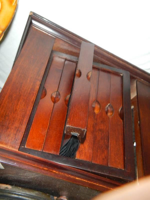 A mahogany photograph box. - Image 2 of 2