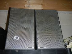 A pair of vintage 90 watt Intel speakers.