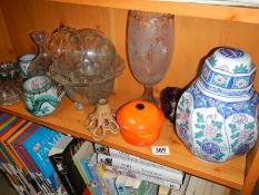 A mixed lot of bowls, jugs etc.,