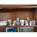A mixed lot of china figures etc.,