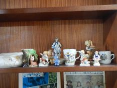 A mixed lot of china figures etc.,