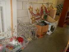 A massive lot of Christmas decorations. COLLECT ONLY.