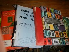 A Stanley Gibbons catalogue 1980, A Guide Lines to the Penny Black and two other stamp books.