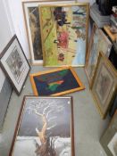 A quantity of framed and glazed prints. COLLECT ONLY.