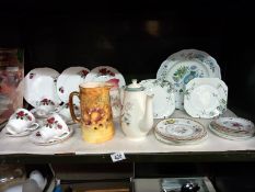 A quantity of part tea sets including teapots