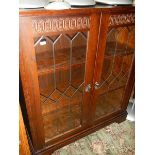 A 20th century display cabinet. COLLECT ONLY.