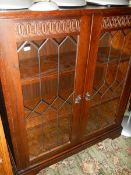 A 20th century display cabinet. COLLECT ONLY.