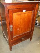 A 20th century mahogany cupboard. COLLECT ONLY.