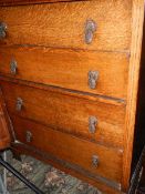 A wooden four drawer bedroom chest. COLLECT ONLY.