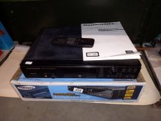 A Samsung video plus & Marantz compact disc recorder