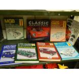 A quantity of car manuals etc.,