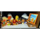 A quantity of cuddly toys including Winnie The Pooh etc.