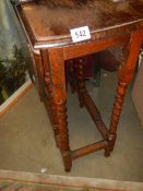 A small oak gateleg table. COLLECT ONLY.