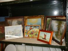 A mixed lot of framed and glazed prints. COLLECT ONLY.