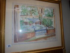 A framed and glazed rural scene signed Richard Arelman, COLLECT ONLY.
