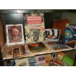 A quantity of space related books etc.,