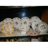 A mixed lot of ceramic plates etc.,