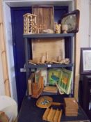 A mixed lot of wooden items. COLLECT ONLY.