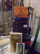 A mixed lot of Bibles.