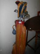 A good set of vintage golf clubs, COLLECT ONLY.