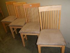 A set of four kitchen chairs. COLLECT ONLY.