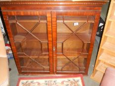 An astragal glazed cabinet. COLLECT ONLY.