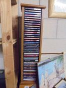 A CD stand and a mixed lot of CD's. COLLECT ONLY.