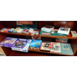 A mixed lot of games, playing cards etc.,