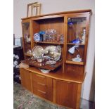 A good quality teak wall unit. COLLECT ONLY.