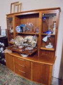 A good quality teak wall unit. COLLECT ONLY.