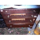 An old four drawer chest, a/f.