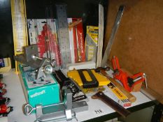 A quantity of tools and measures.