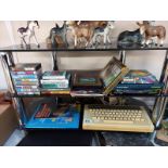 A vintage Acorn electron computer with games (paintbox missing 1 cassette)