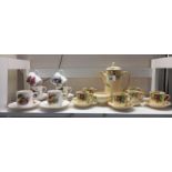A quantity of Royal Worcester 'Best loved birds' coffee cans & saucers & a Royal Doulton coffee set
