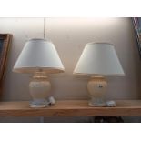 2 table lamps