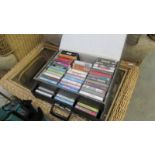 A varied selection of music cassettes including brass bands.