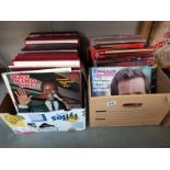 2 boxes of LP records including Nat King Cole, Andy Williams etc