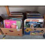2 boxes of LP's including Perry Como, Ross Conway etc