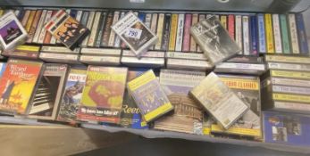 A large collection of music cassettes including BBC Radio collection