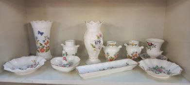 A quantity of Aynsley china & 2 pieces of Wedgwood