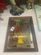 A vintage JOB cigarettes advertising mirror ( 24cm x 32cm)