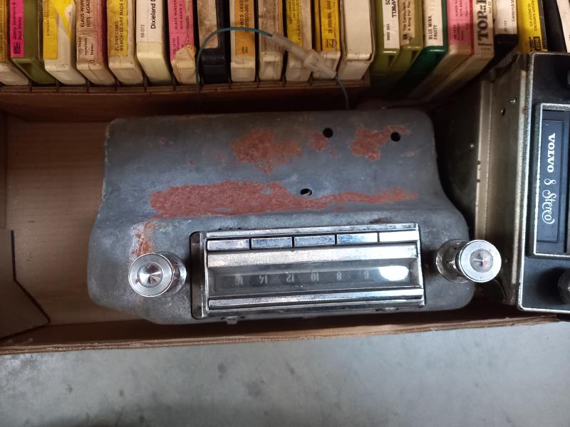 A vintage Volvo 8 track stereo player with selection of cassettes also American Kokomo Indiana model - Image 2 of 5