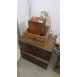 Two early Colemans stands, a Colemans mustard and a British Fondants Ltd., wooden boxes, COLLECT