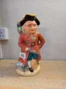 A long John Silver musical Toby jug, A/F has a hole in the back (check picture) tune does not play