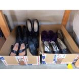 Ladies shoes, size 5 and 4.5 plus pair of slippers