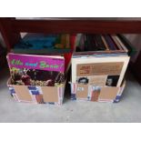 2 boxes of LP vinyl records including Ella & Basie & easy listening etc.