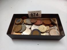 A quantity of mixed Foreign & UK coins