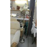 A three arm floor standing lamp. COLLECT ONLY